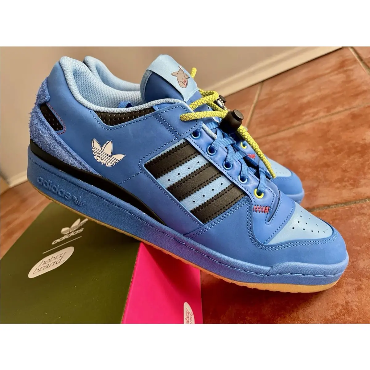 Adidas Originals Forum Low Hebru Brantley GZ4403 Men’s Size 13 Blue Suede