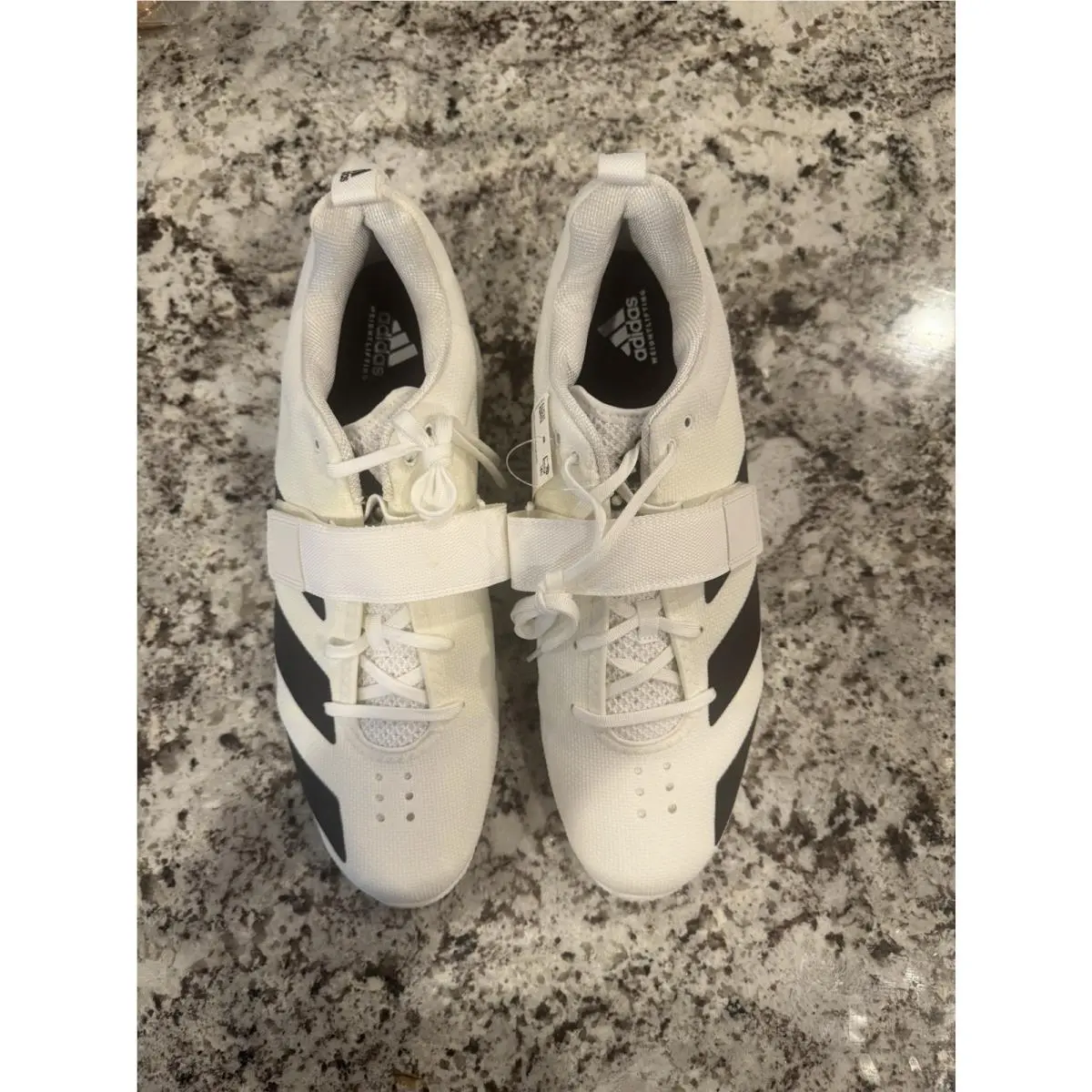 Adidas Adipower Weightlifting 2 White Weightlifitng Shoes Mens Sz 14.5 F9981
