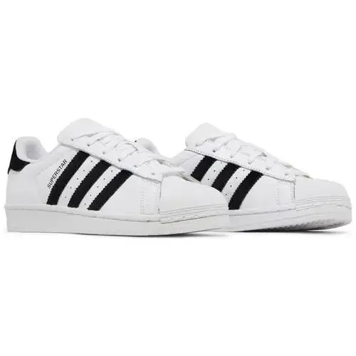 Adidas Superstar Low Unisex Men Size 4 = Women Size 5.5 Shoes White/black/bl