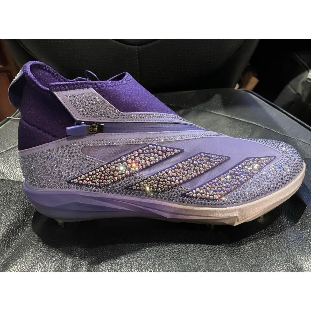 Adidas Swarovski x Adizero Impact Baseball Cleats Light Purple Ice Mens 11