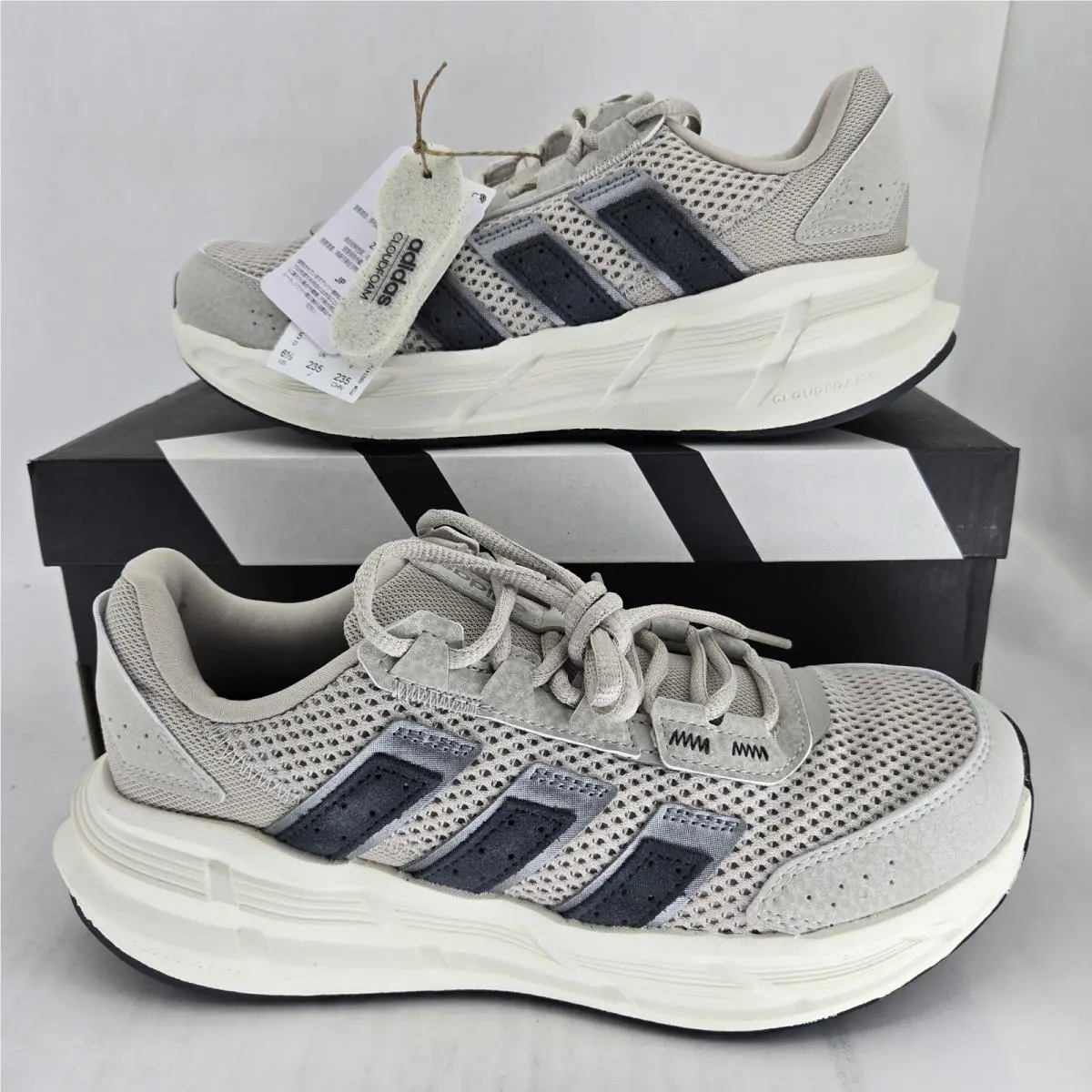 Astrastar Putty Grey Carbon Running Shoes JQ6089 Womens 6.5 by Adidas
