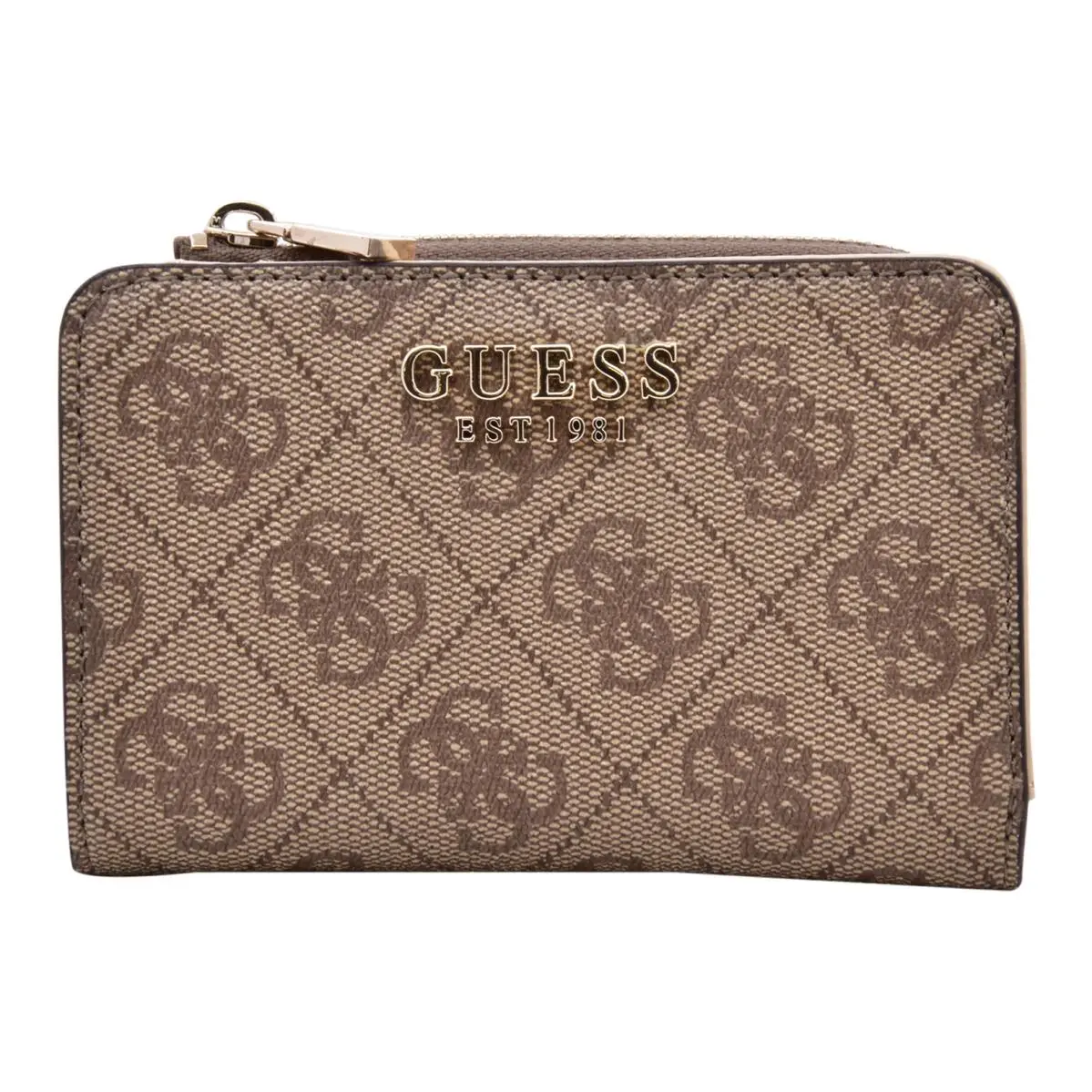 Women`s Laurel-slg Wallet Clutch Large Zip-around Wristlet Latte Logo-SGCC by Guess