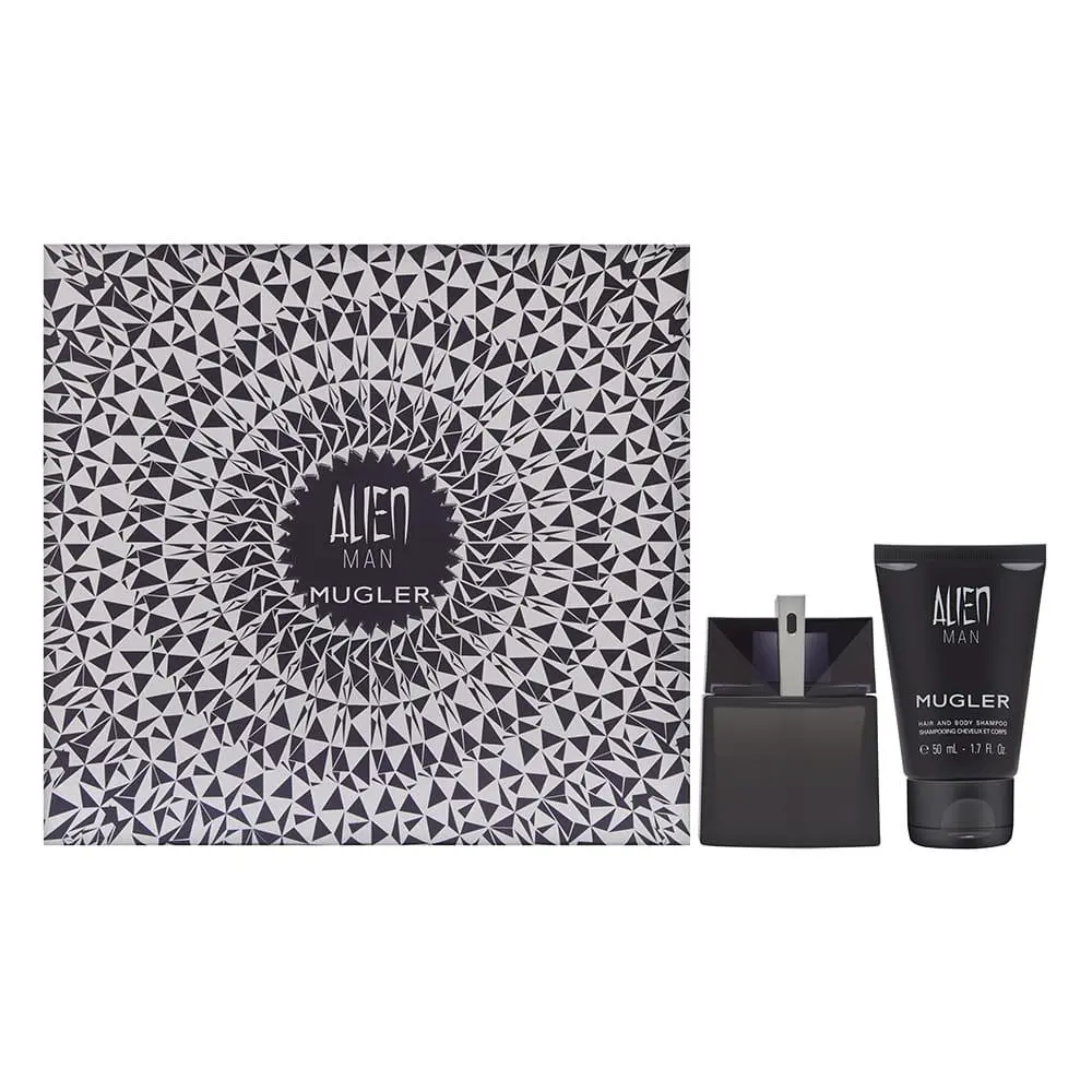 Alien Man  2 Piece Set 1.7 oz Eau de Toilette Spray + 1.7 oz Shampoo by Mugler
