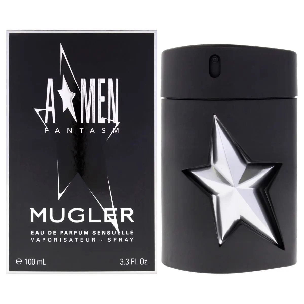 Angel Fantasm Sensuelle Rubber Flask by Thierry  For Men - 3.3 oz by Mugler