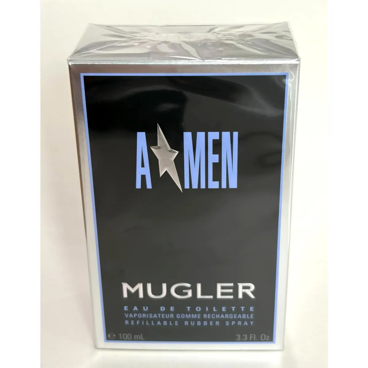 A Men  Eau de Toilette Refillable Rubber Spray 3.3 fl oz 100 ml by Mugler
