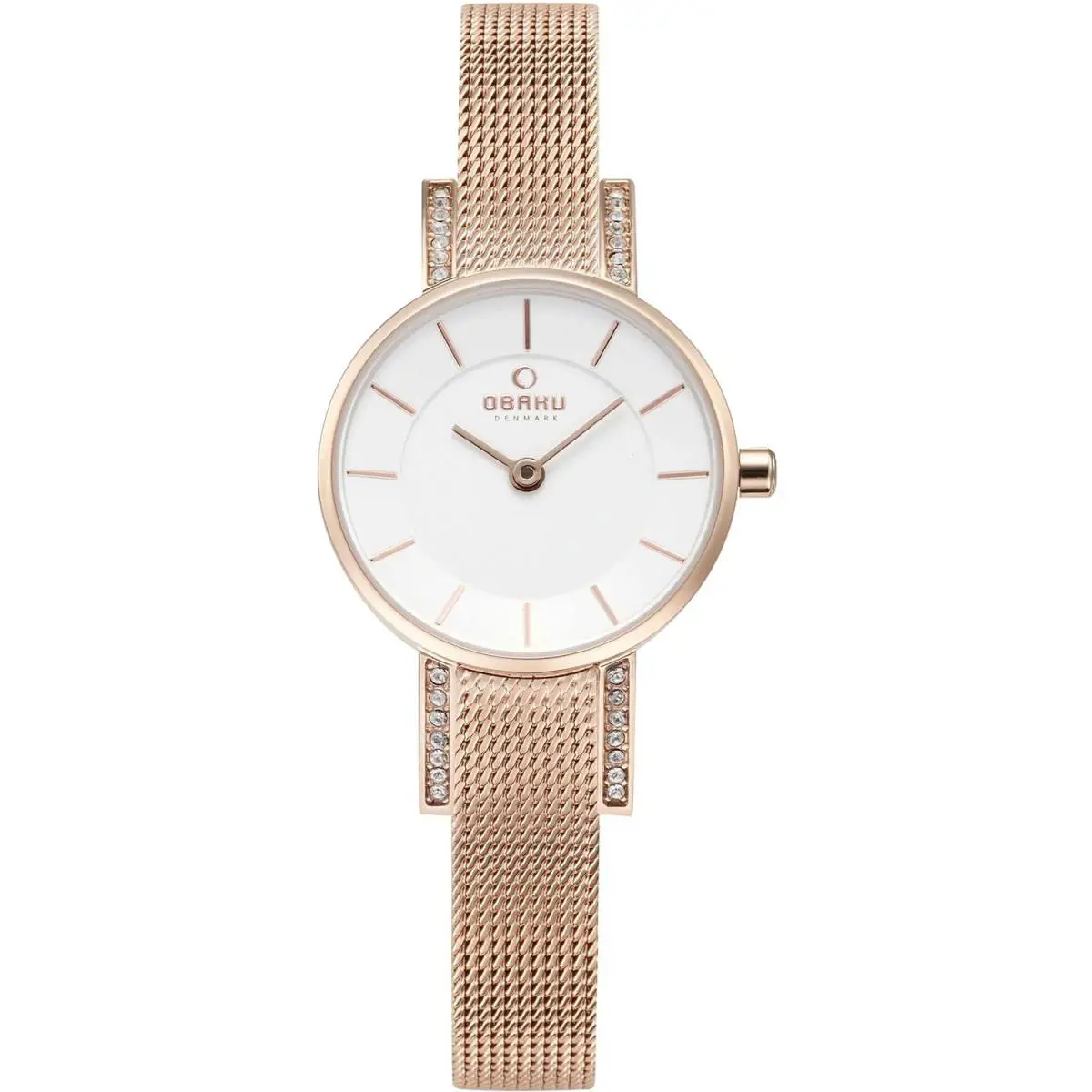 Women`s Lykke White Dial Watch - V207LEVIMV by Obaku