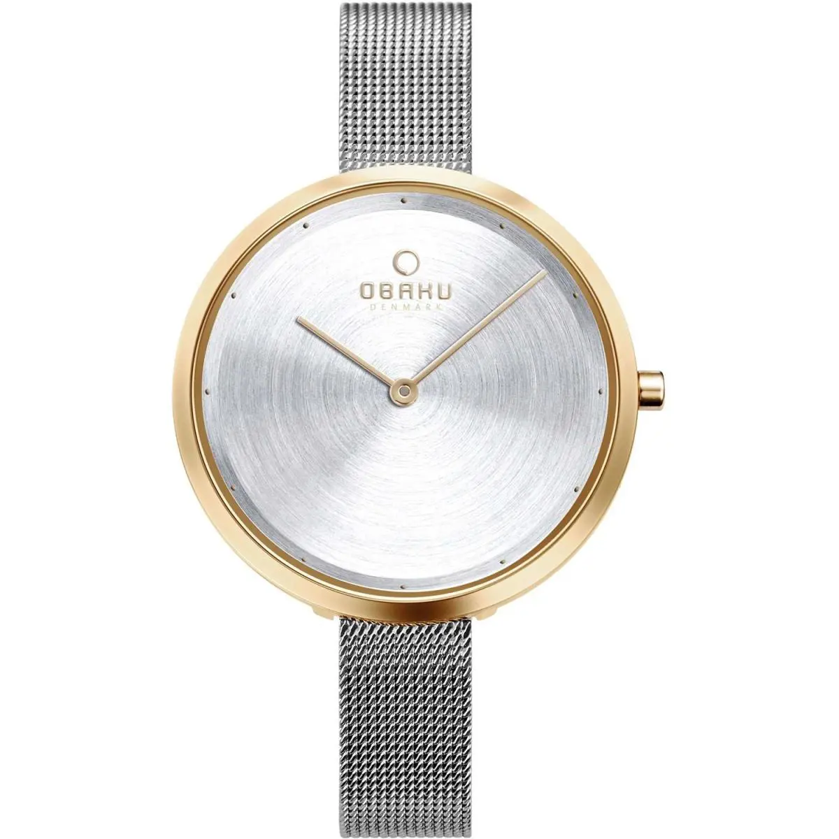 Obaku Women`s Classic Silver Dial Watch - V227LXGIMC