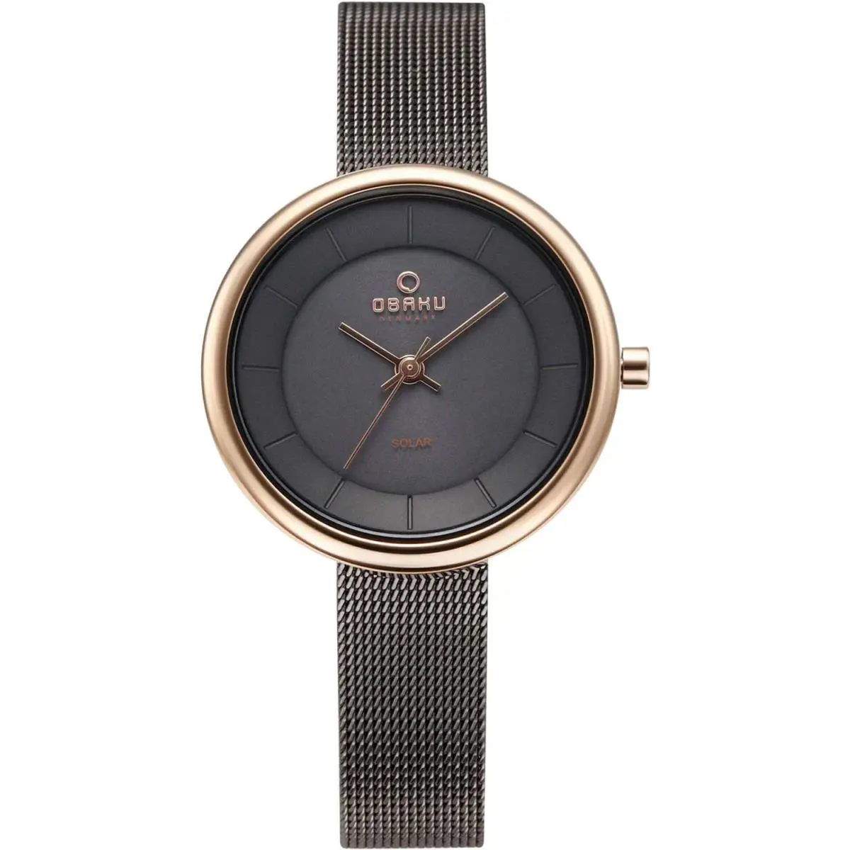 Obaku Women`s Lys Black Dial Watch - V206LRVJMJ