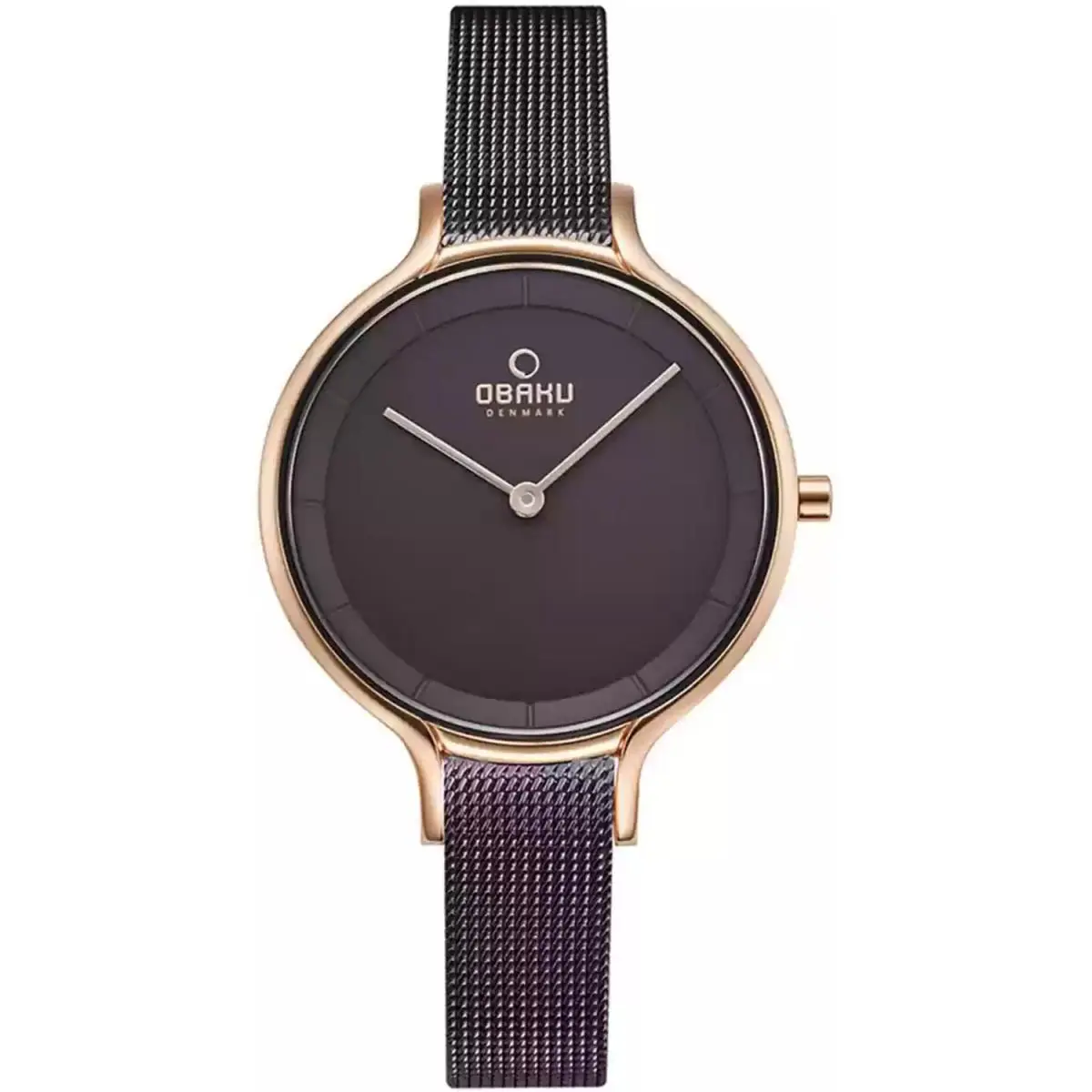Women`s Walnut Silver Dial Watch - V228LXVNMN by Obaku