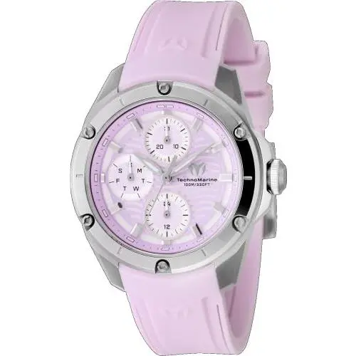 Technomarine Oceanico Lady 36mm SS Steel White+silver+light Purple Dial VH67 Qua