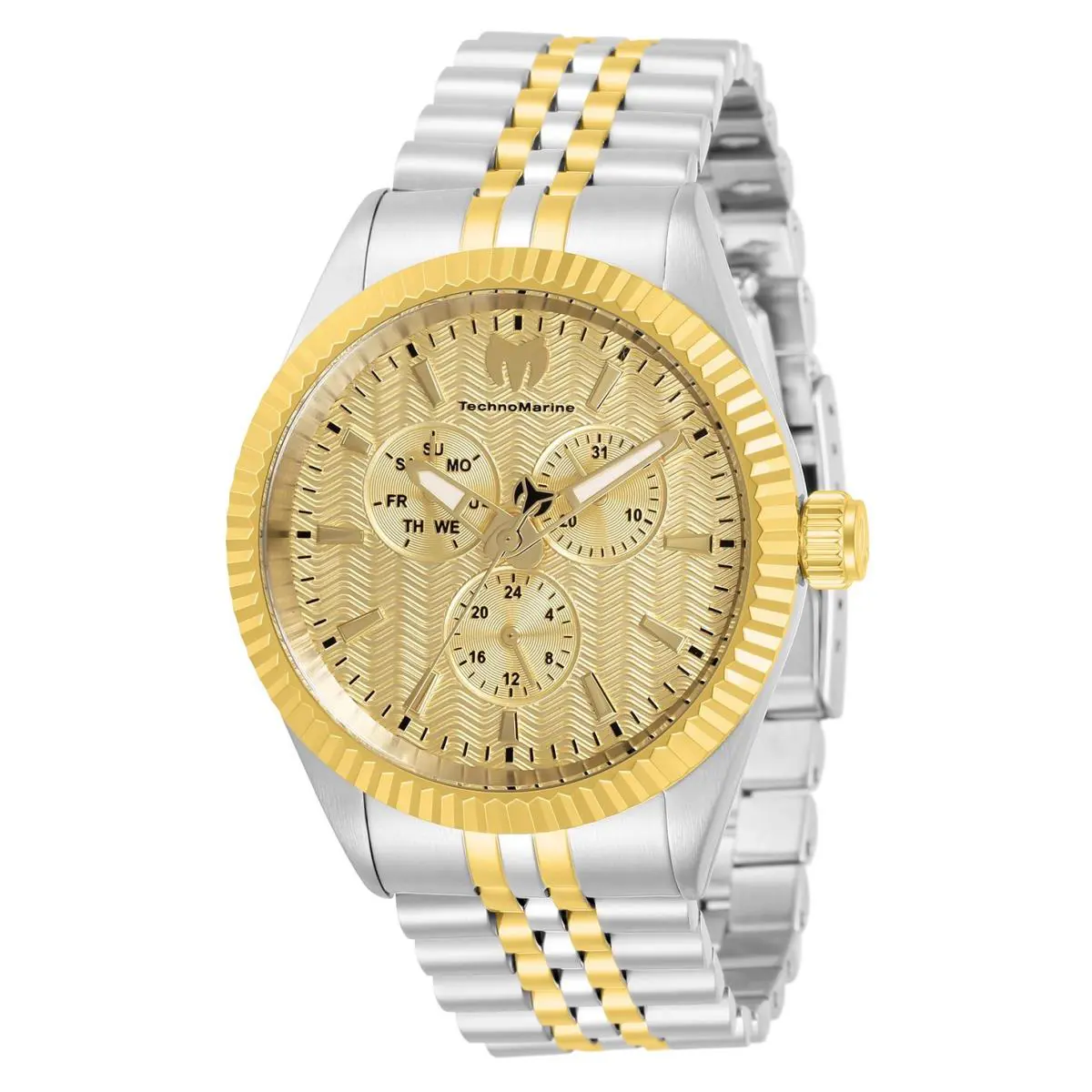 Technomarine Unisex TM-719005 Sea Dream Two-tone Bracelet 42 mm Gold Dial