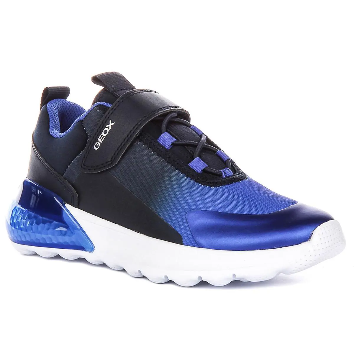 Geox J Ciberdron Mono Infants Slip On Mesh Boys Sneaker In Navy Blue US 1 - 3 - Navy Blue