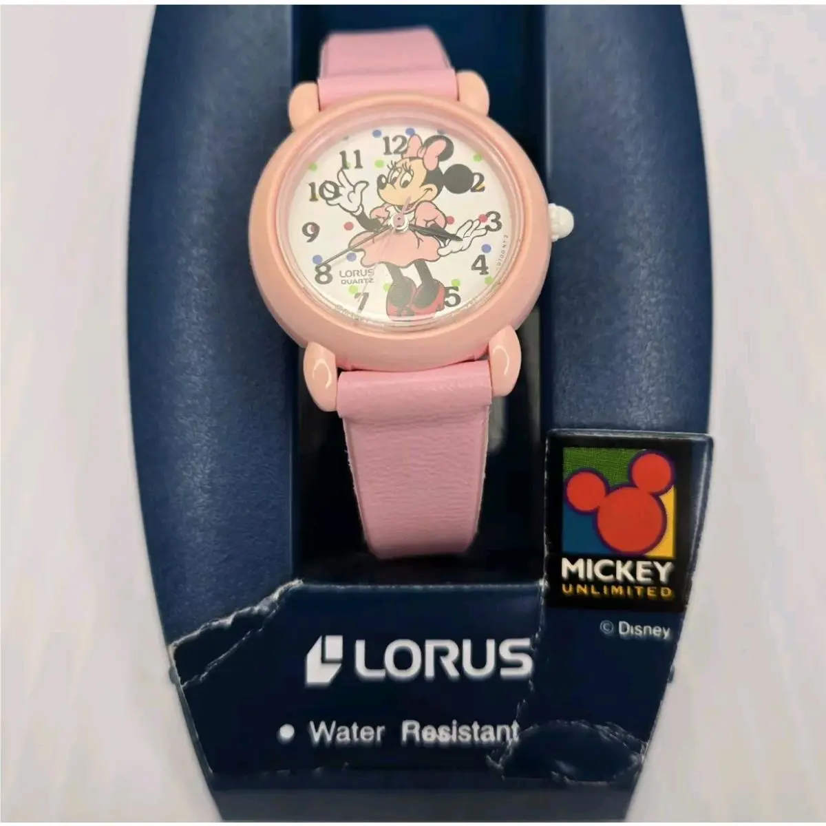 Vintage  Disney Minnie Mouse Quartz Watch by Seiko Water Resistant Works by Lorus