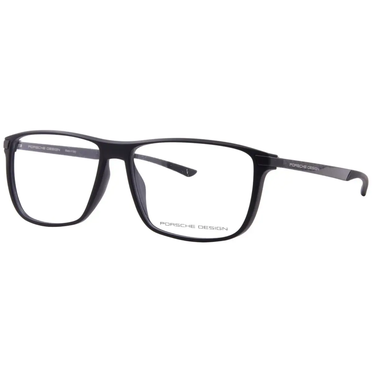 Porsche Design P8781 A000 Eyeglasses Men`s Black Full Rim Square Shape 56mm