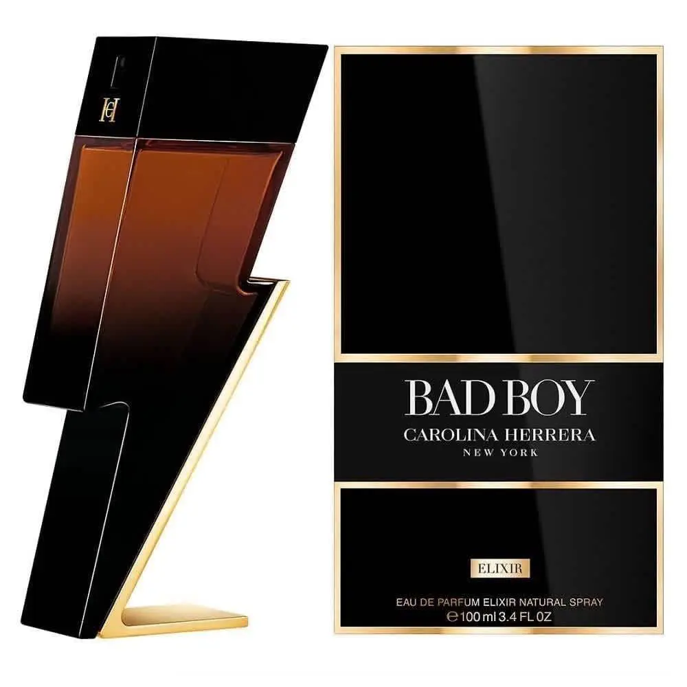 Bad Boy Elixir by Carolina Herrera 3.4oz Edp Elixir Men`s Box