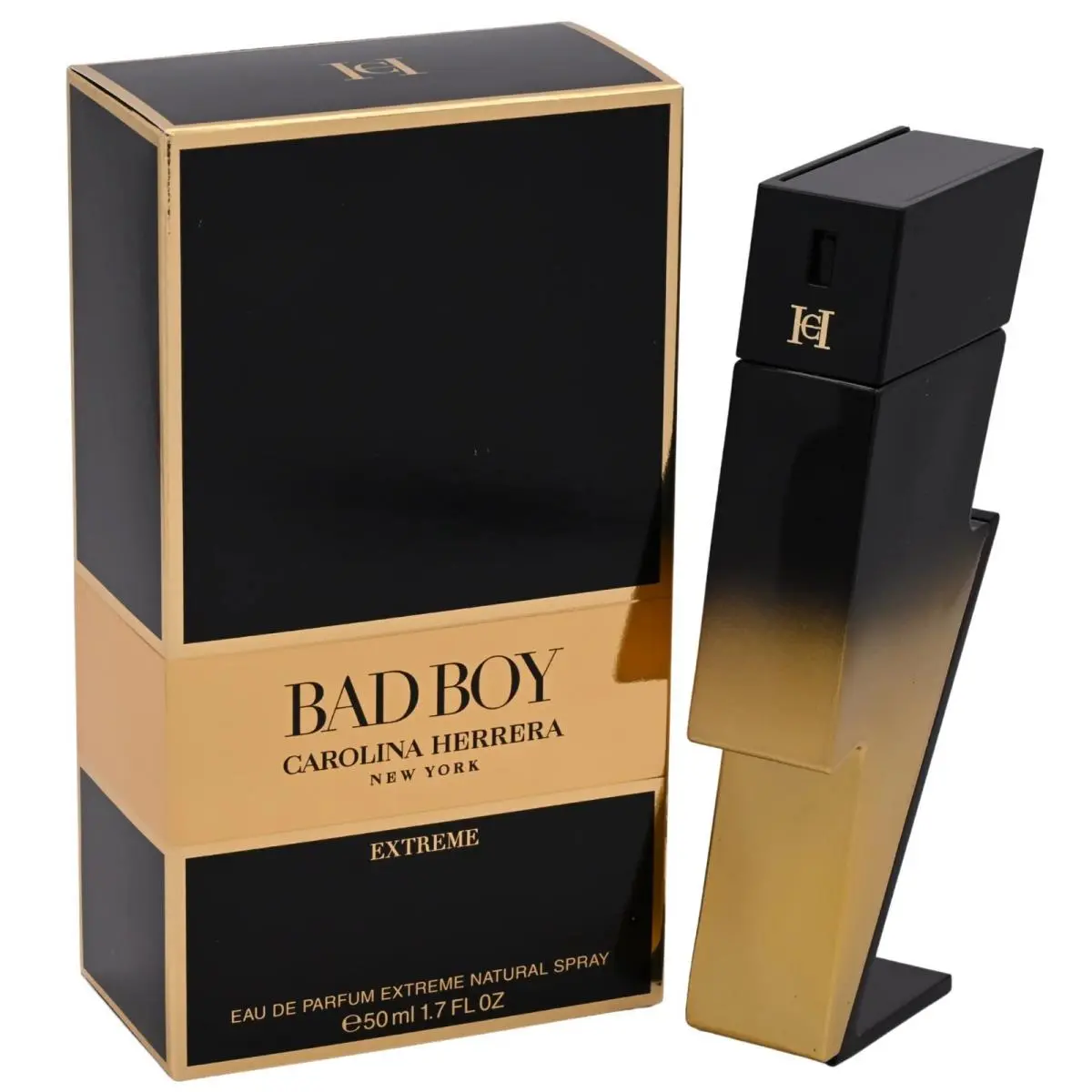 Carolina Herrera Men`s Bad Boy Extreme Edp Spray 1.7 oz / 50ml -new Unsealed Box