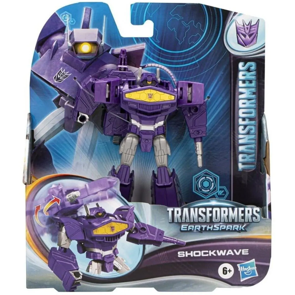 Transformers Earthspark Shockwave Warrior Action Figure
