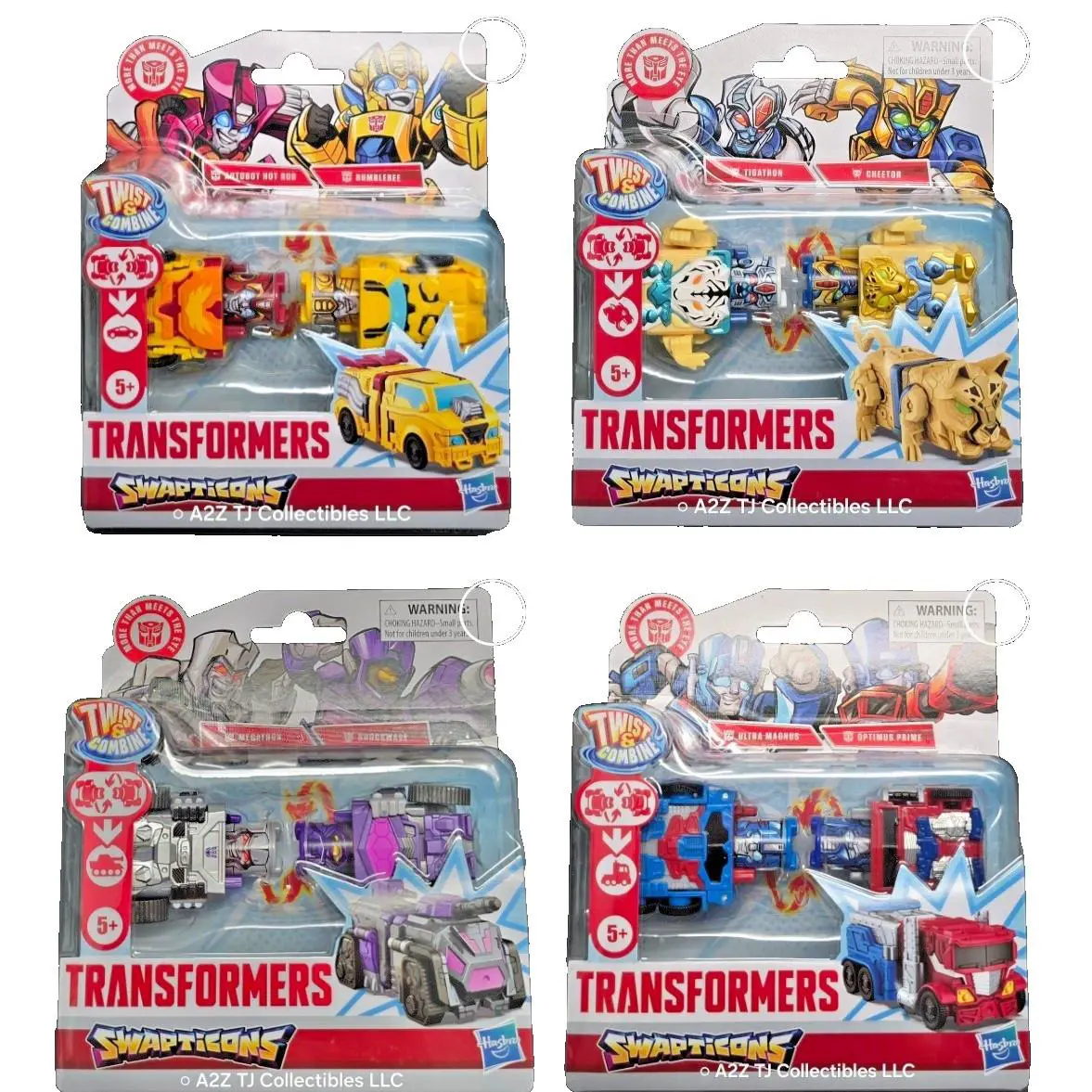 Transformers Swapticons Complete Set First Wave Autobot and Decepticon Bnoc