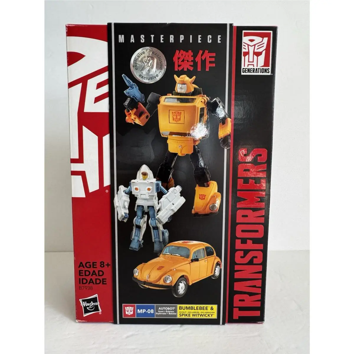 Hasbro Transformers Masterpiece MP-08 Bumblebee Spike Witwicky Exclusive