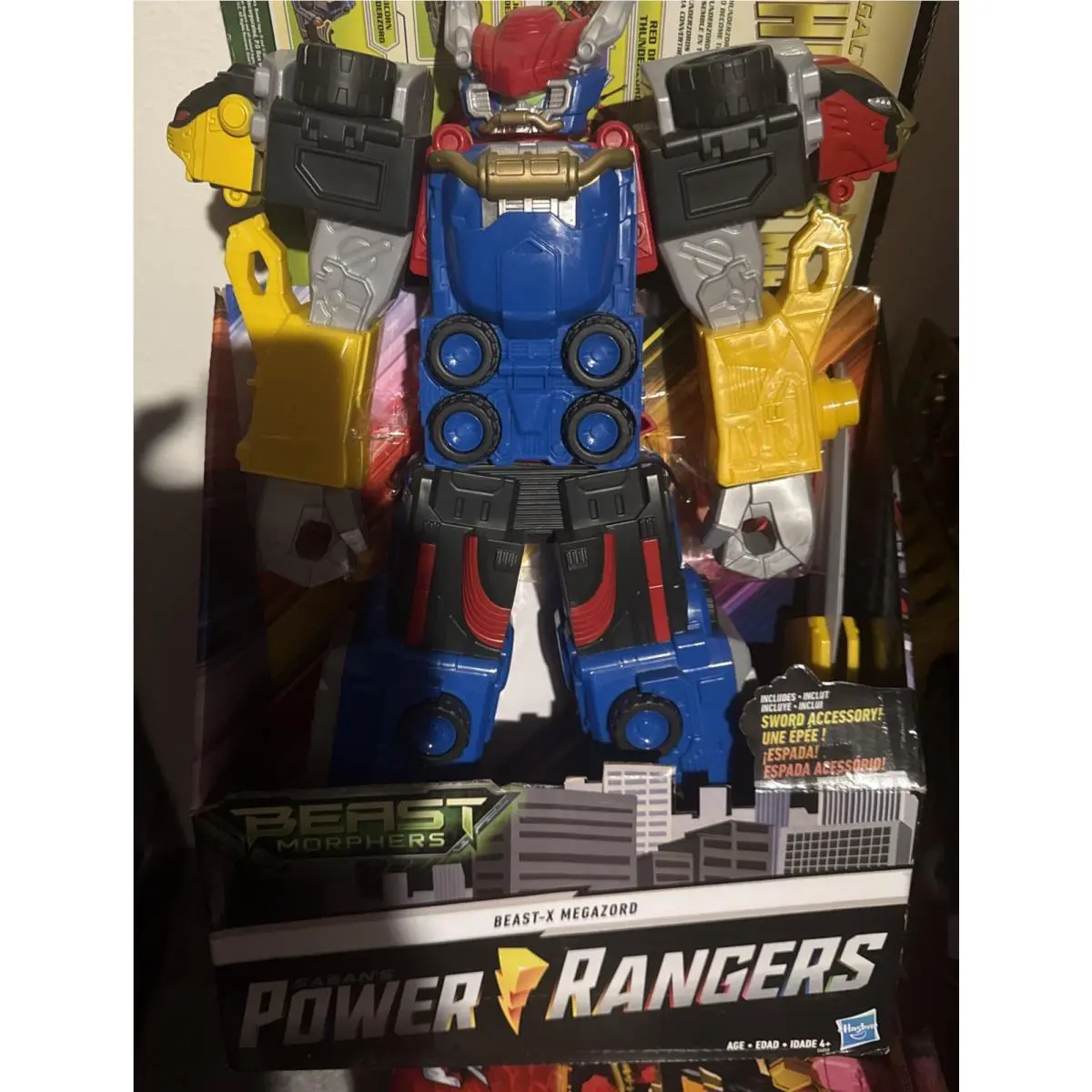 Power Rangers Beast X Megazord Beast Morphers Action Figure Sword 20 Hasbro