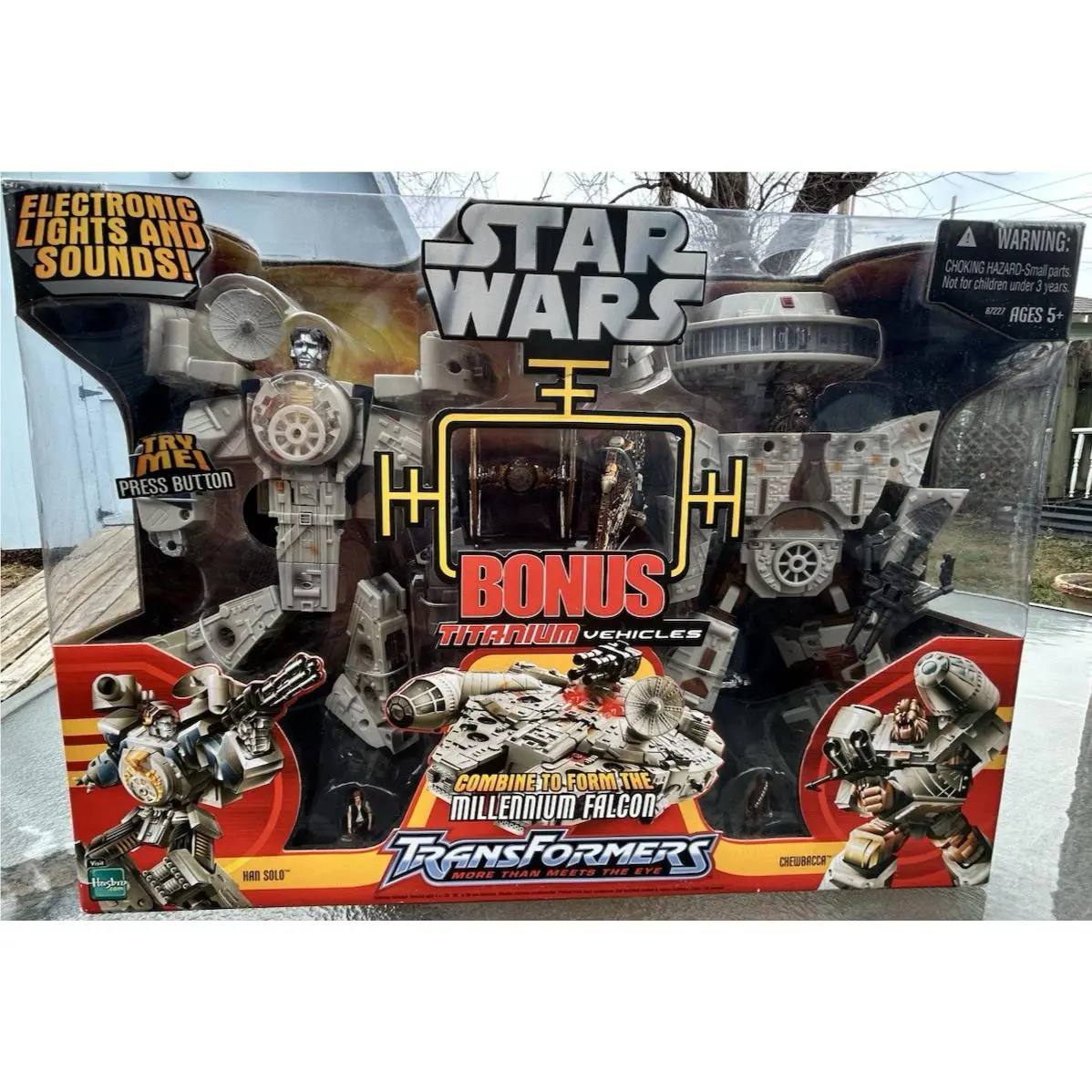 Hasbro Transformers Star Wars Crossover Millennium Falcon Rare Bonus Edition