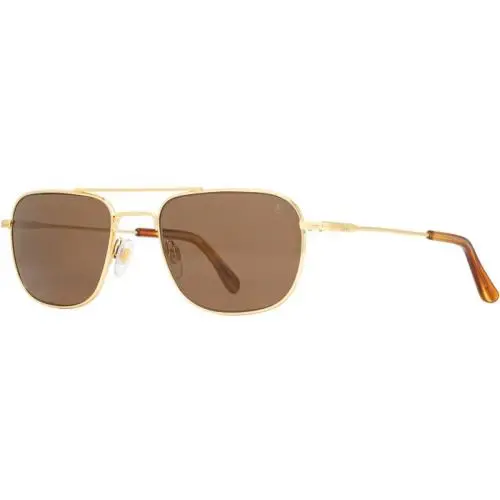 AO  Checkmate Sunglasses Gold Brown by American Optical