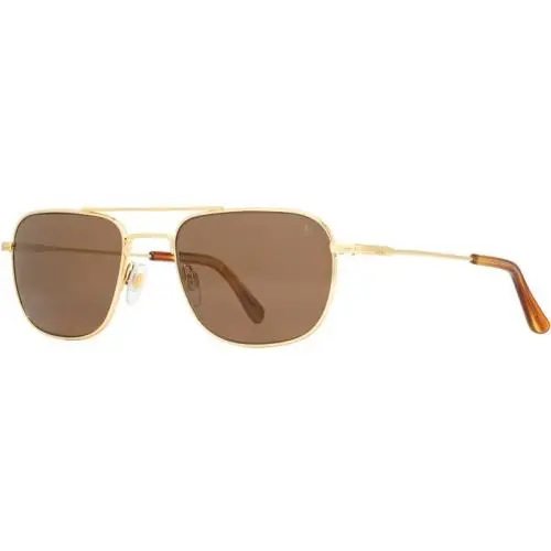 AO  Checkmate Sunglasses Gold Brown by American Optical