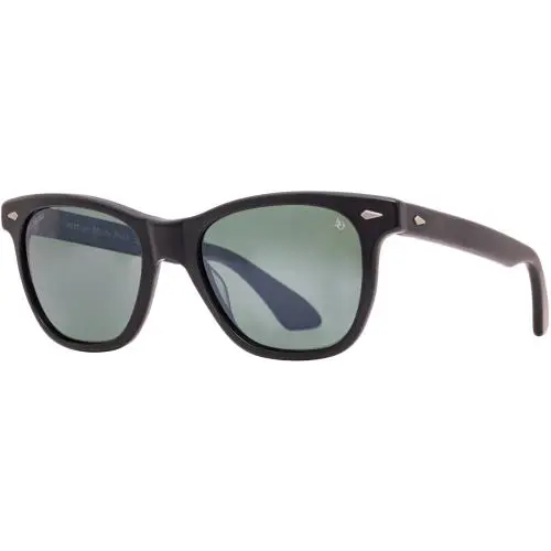 AO American Optical Saratoga Sunglasses 12 Matte Black Green Polar Frame Only