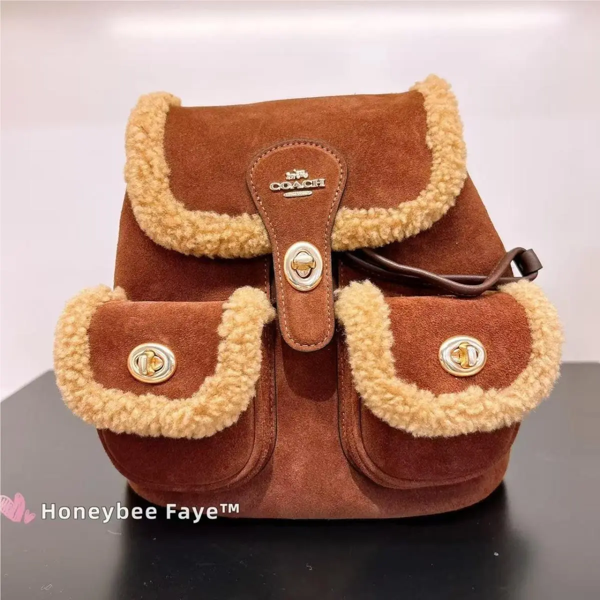 Coach  bag  - Gold/Black, Exterior: Multicolor