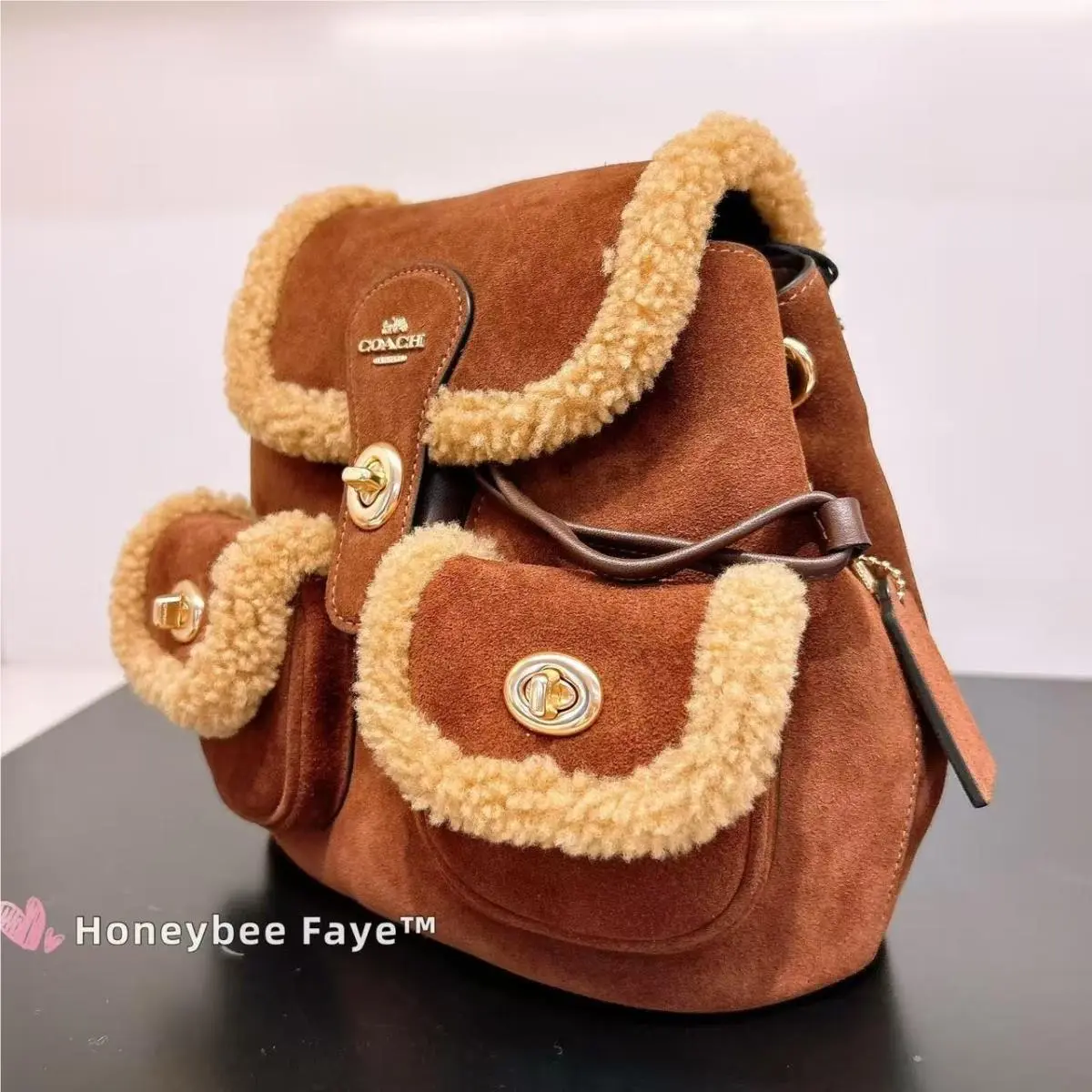 Coach  bag  - Gold/Black, Exterior: Multicolor