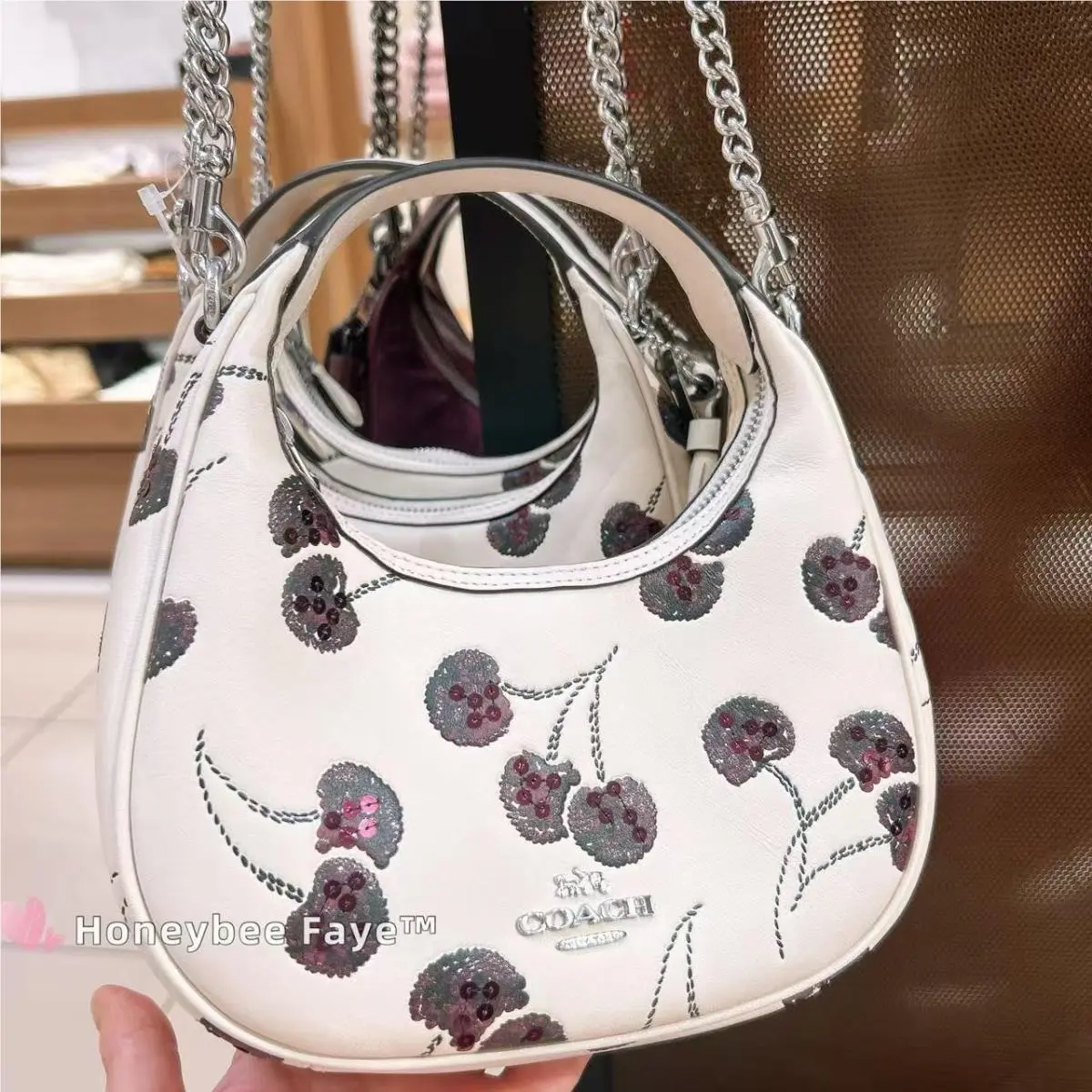 Coach Carmen Mini Crossbody Bag with Cherry/star Print CCZ22/CCE63