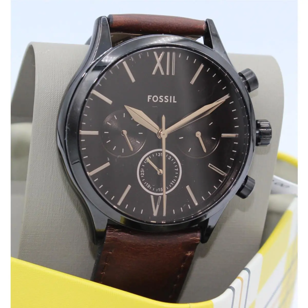 Fossil Fenmore Midsize Chronograph Brown Black BQ2453 Men`s Watch