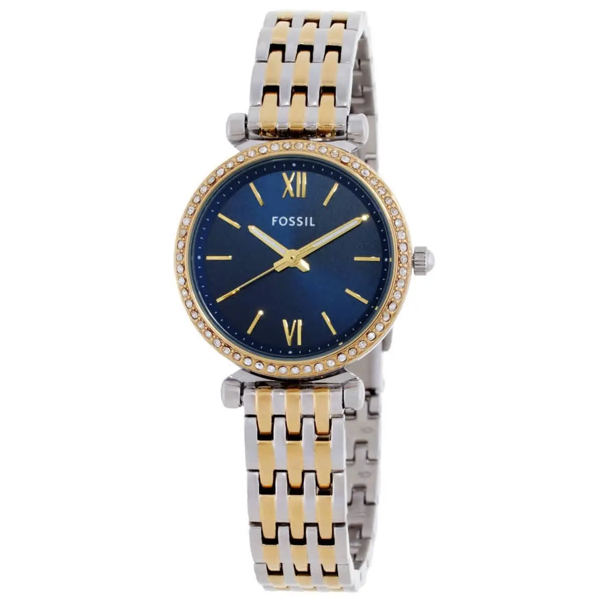 Carlie Quartz Crystal Blue Dial Ladies Watch ES5438 by Fossil