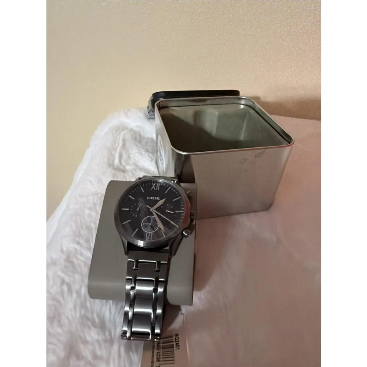 Fossil Fenmore Midsize Chronograph Blue Grey BQ2401 Men`s Watch