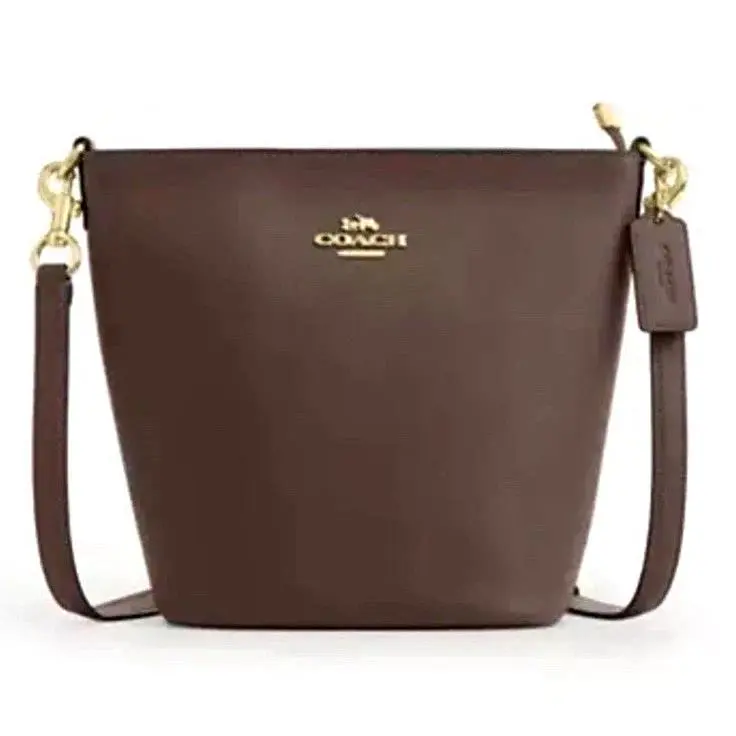 Logan Duffle Leather Shoulder Bag Dark Sandstone CCL34 by Coach