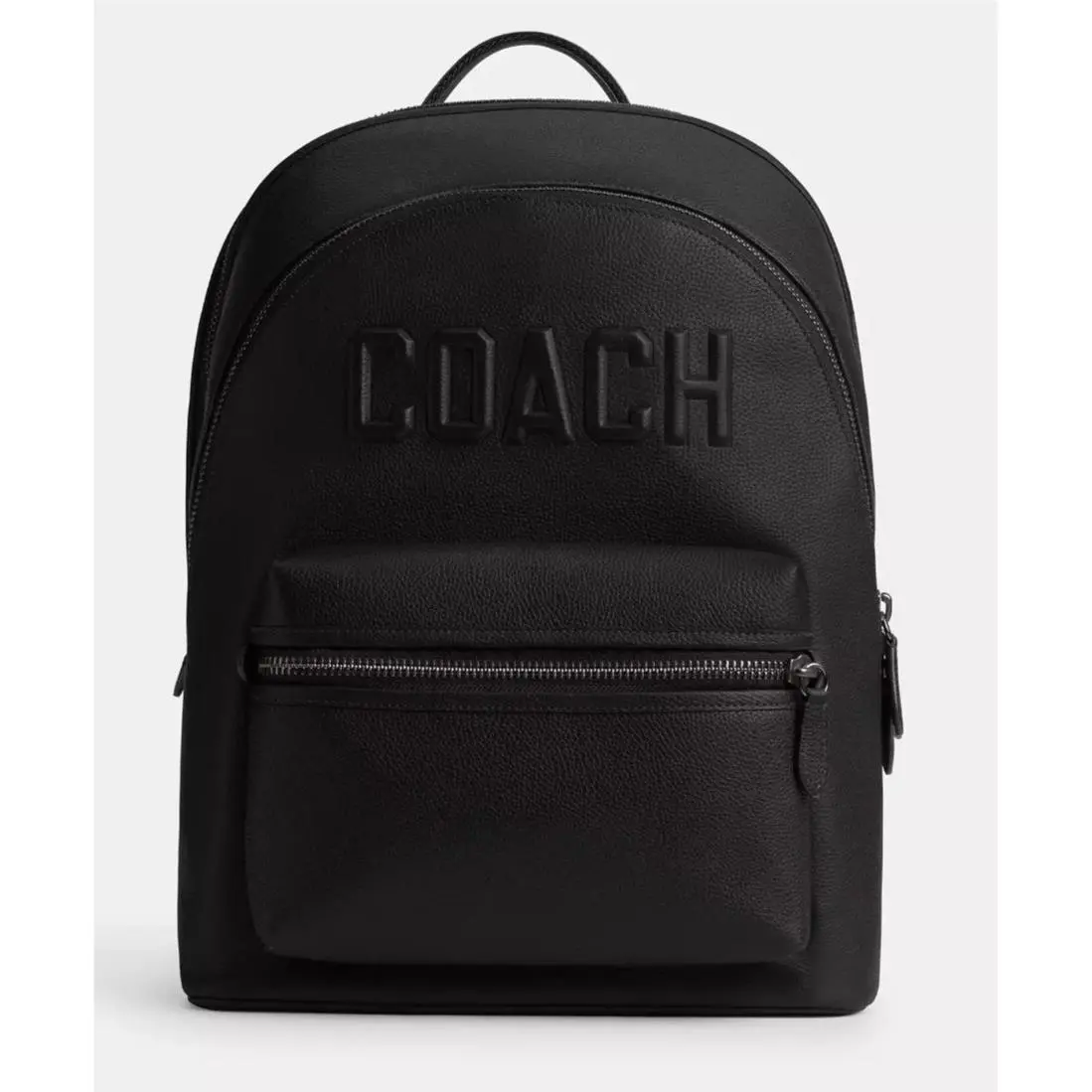 Coach Men`s Black Charter Coach Graphic Laptop Leather Backpack CV928