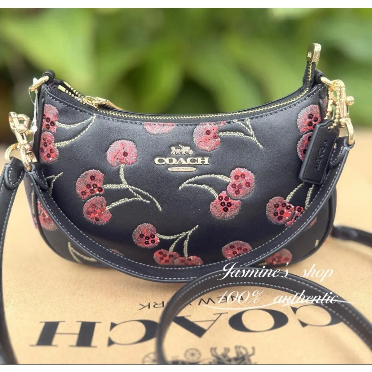 Coach Teri Shoulder Bag with Cherry Print CCZ16