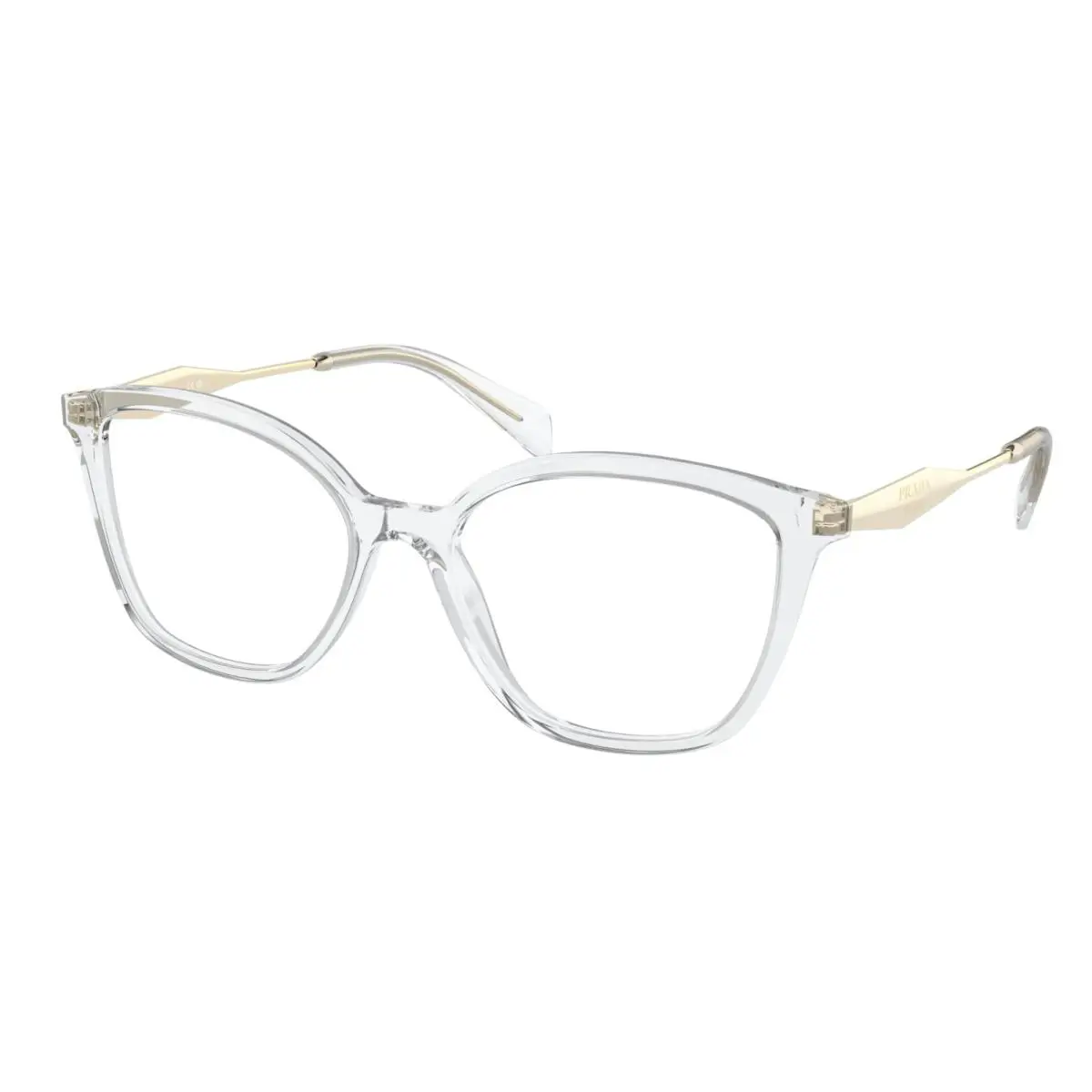 Prada PR 02ZVF 2AZ1O1 Crystal Gold Women`s 56 mm Eyeglasses