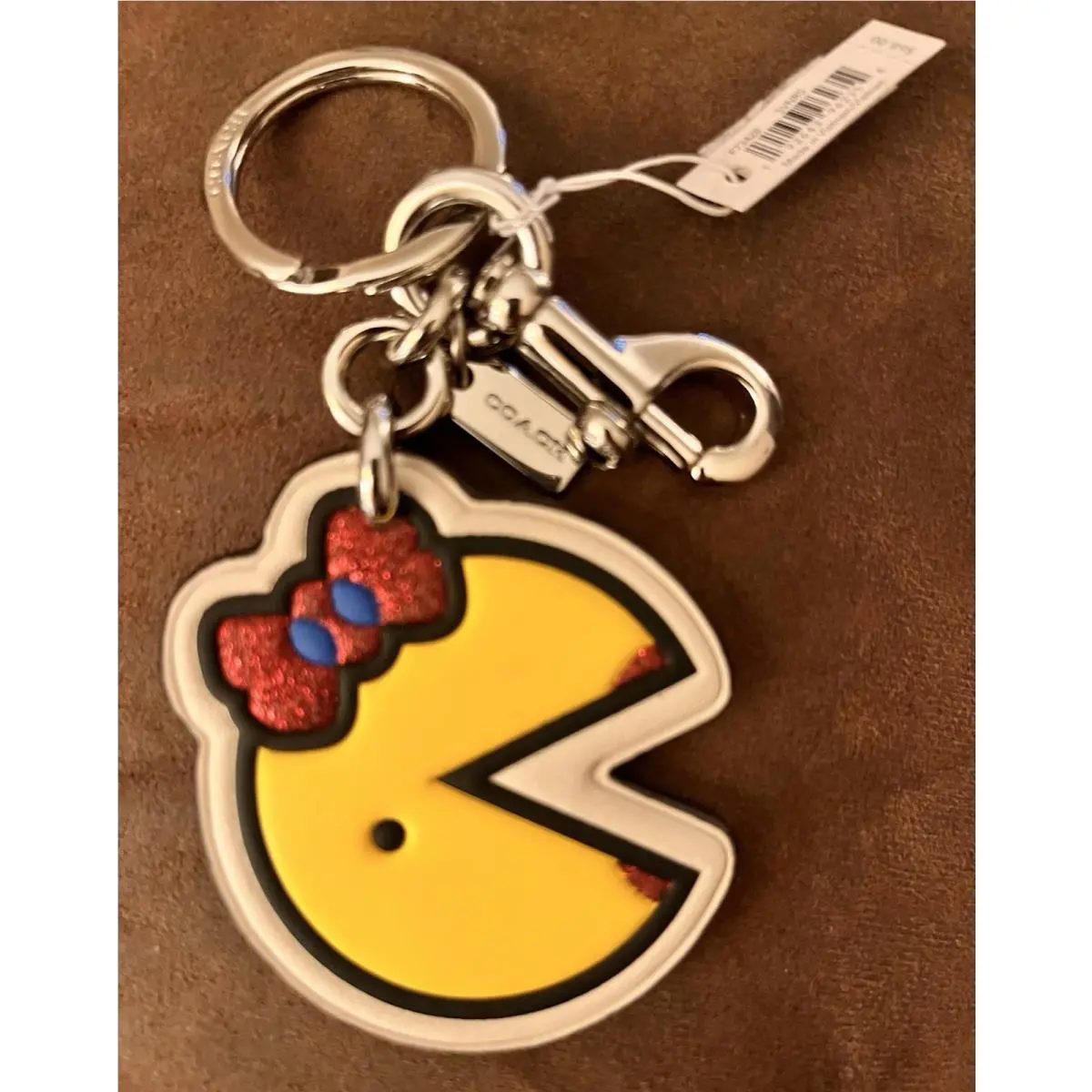 Coach Pac-man Ms Pacman Keychain Bag Charm Rare