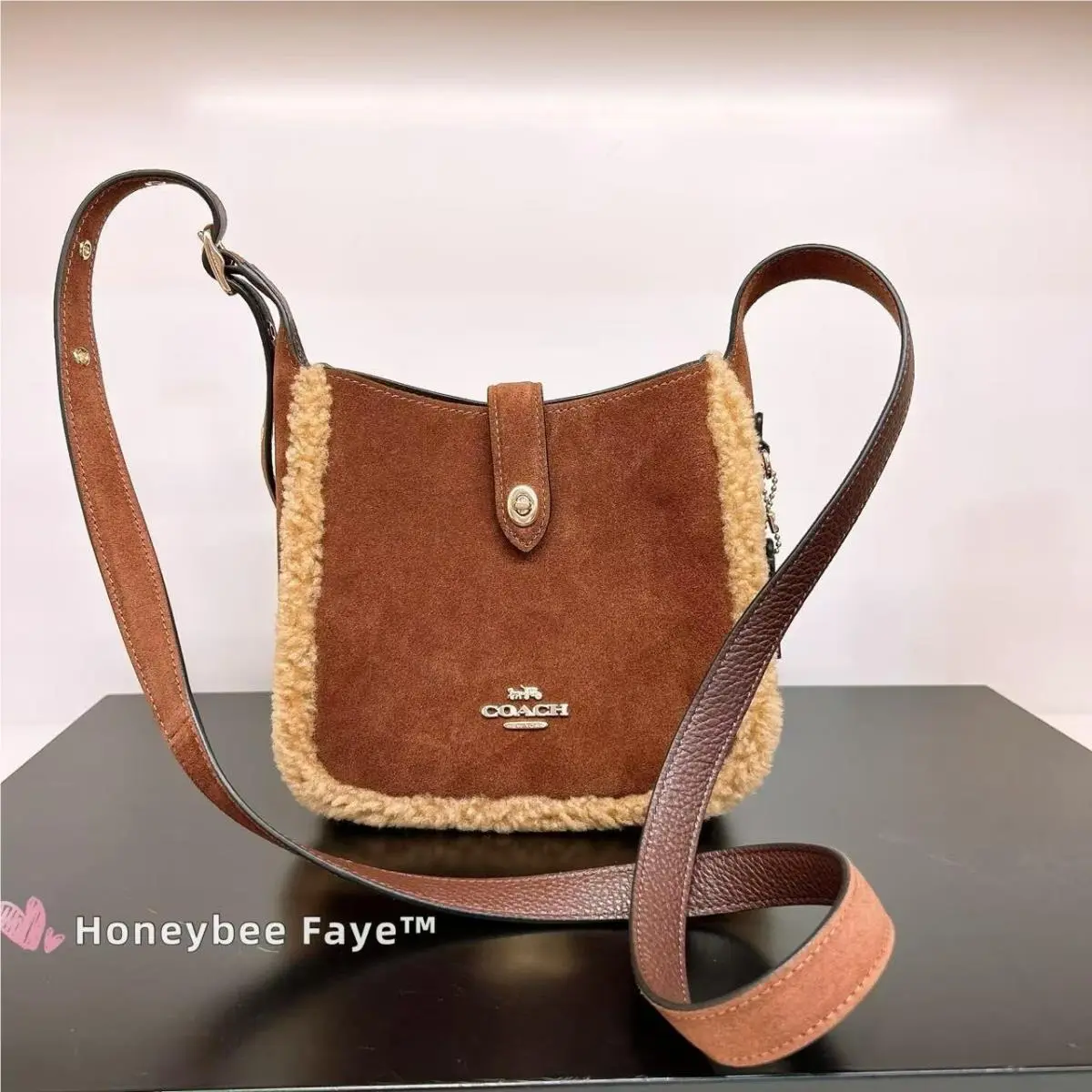 Coach CDC41 Hadley Mini Crossbody Bag Vintage Brown Multi
