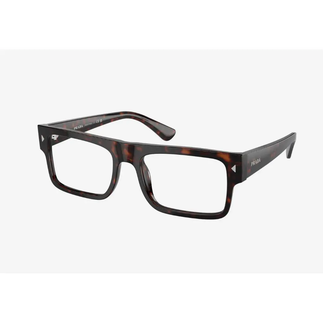 Prada PR A01V 17N1O1 Brown Havana Men`s 57 mm Eyeglasses