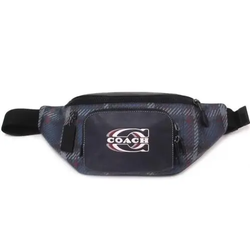 Coach Mens Warren Leather Belt Bag CH109 Qb/midnight Navy Multi