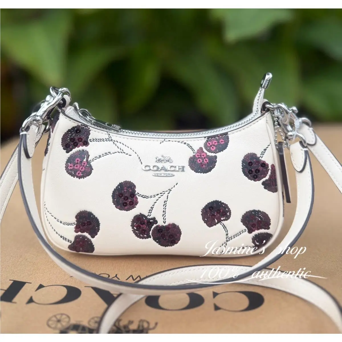 Coach Teri Mini Crossbody Bag with Cherry CCZ23 Chalk