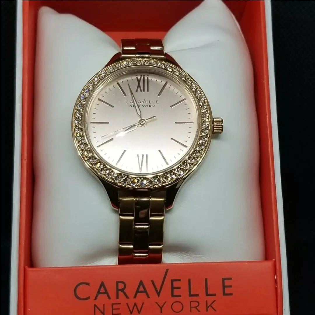 Rose Gold Caravelle New York Women`s Wristwatch 44L125