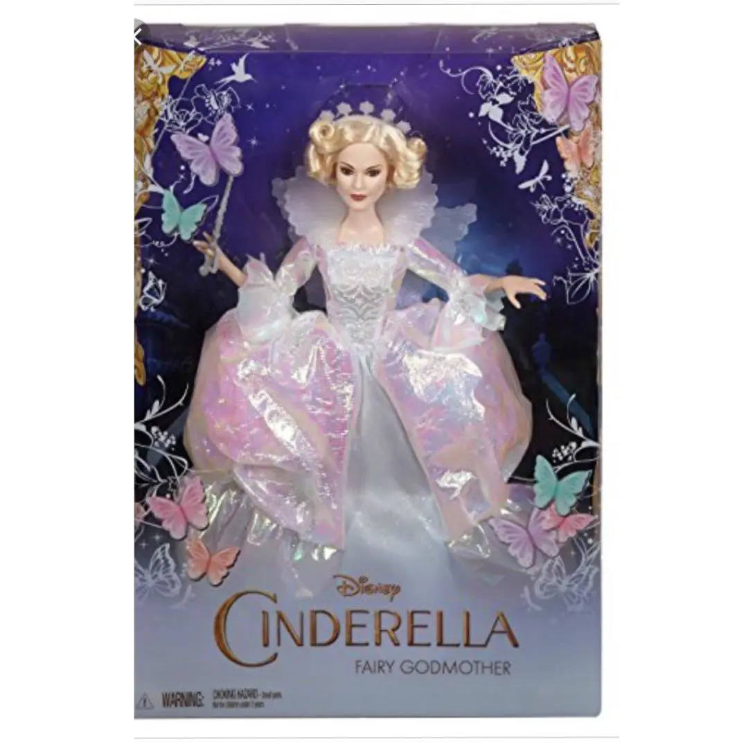 Disney Princess Cinderella Fairy Godmother Doll Collector Girls Beautiful Nrfb