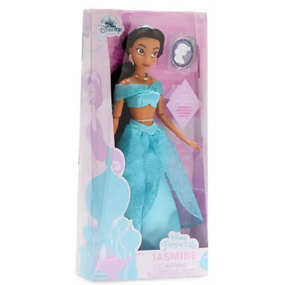 Disney Princess Aladdin Classic Princess Jasmine 11.5-Inch Doll with Pendant