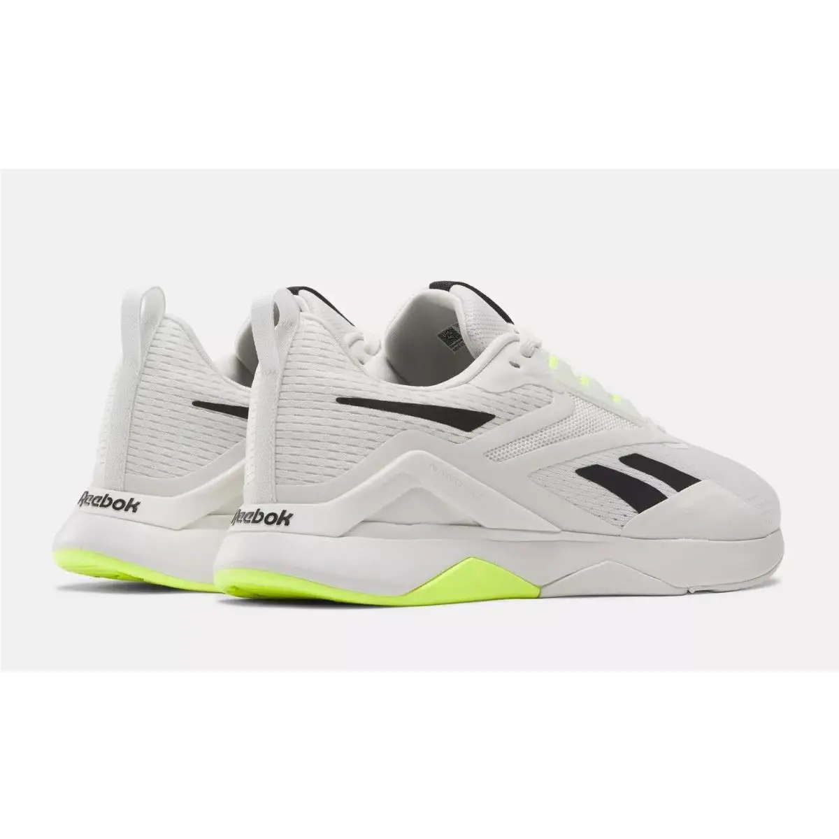 Reebok shoes - Barely Grey/Black/Digital Lime 6