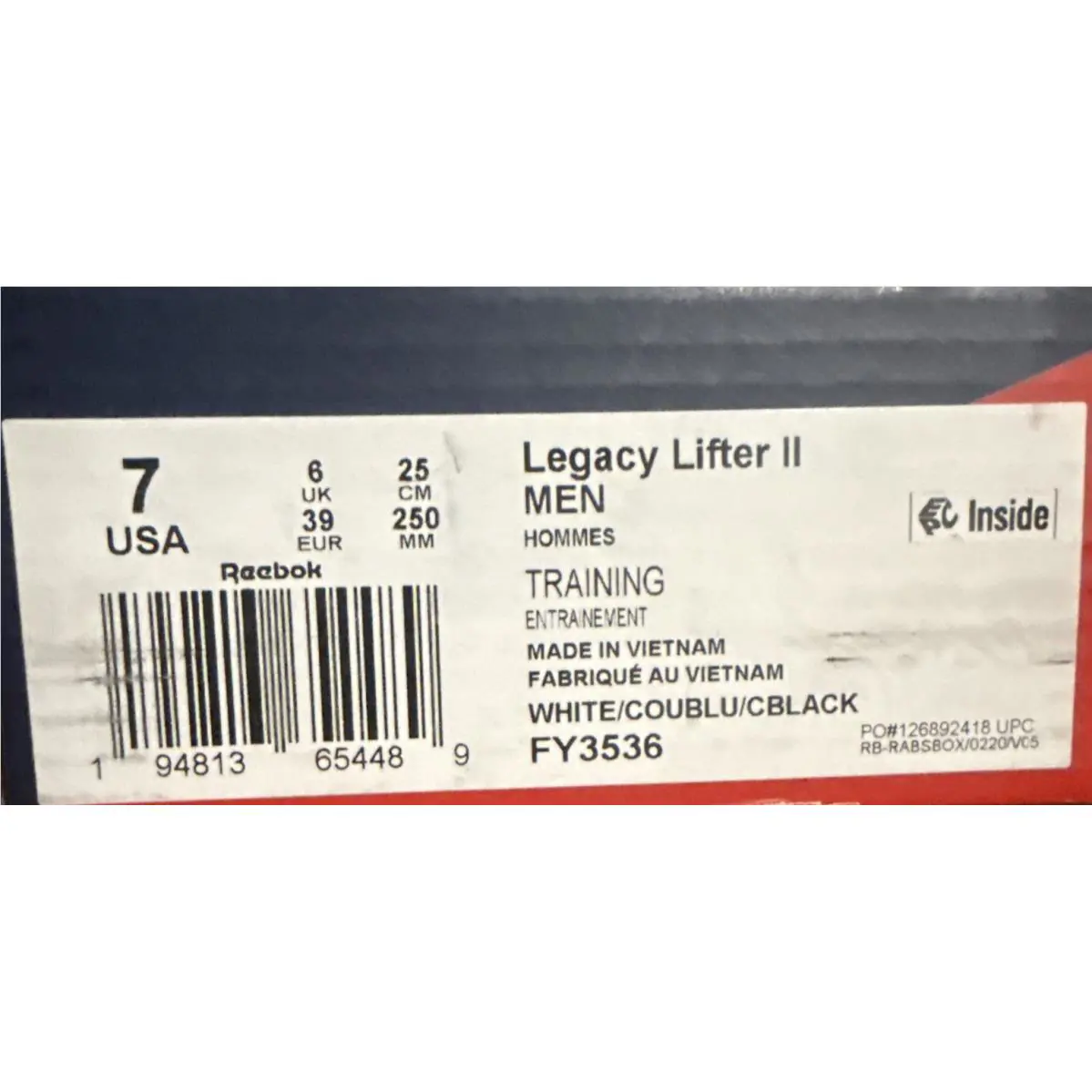 Reebok shoes - Reebok Legacy Lifter 2 - Legacy Lifter - FY3536 - Blue (UPC: 0194813654489) 0