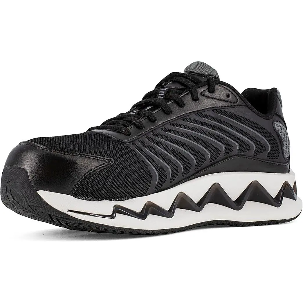 Reebok Zig Elusion Energy Men Work Construction Shoes Black Size 8 - Black
