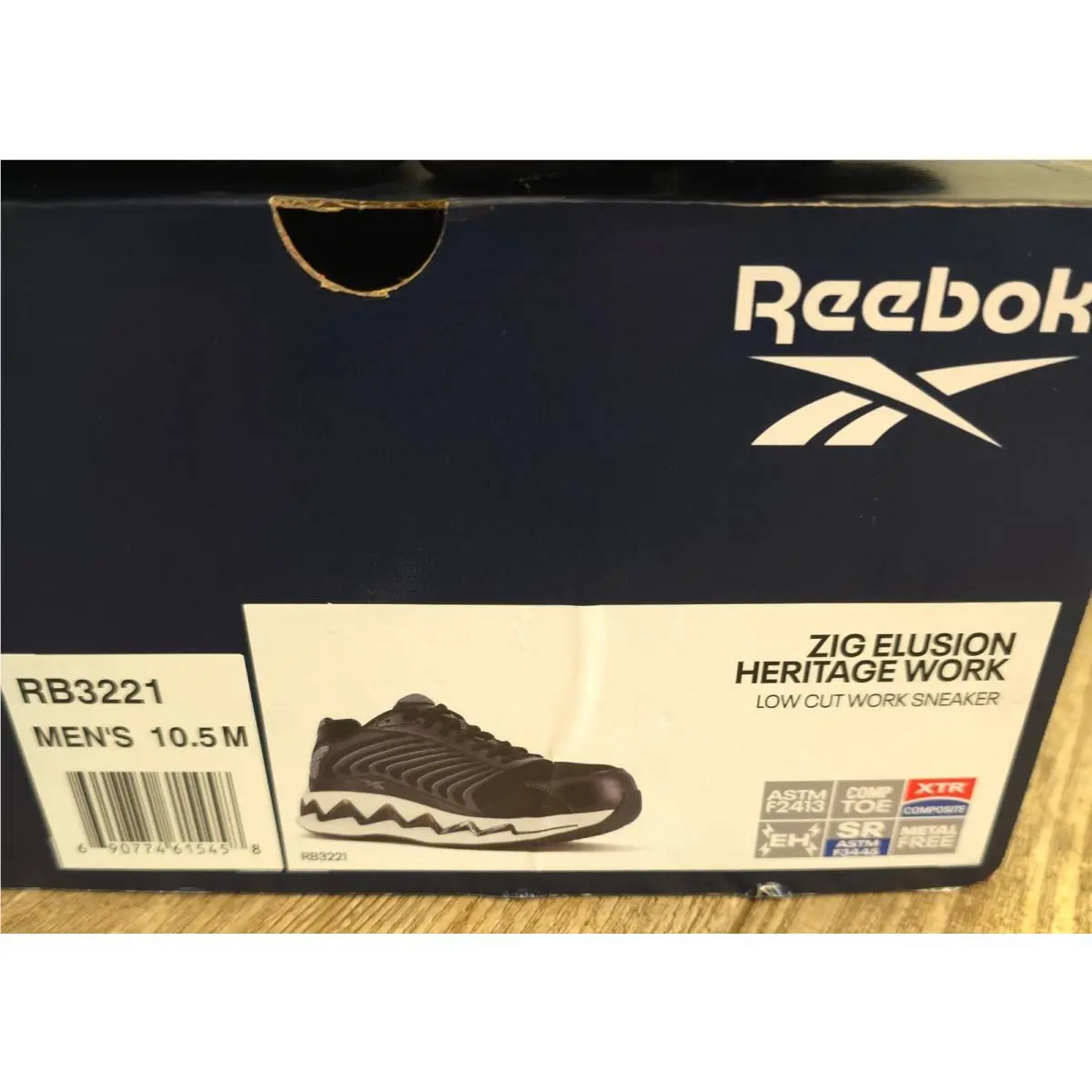 Reebok shoes - Zig Elusion Heritage Work - Zig Elusion Heritage Work - RB3221 - Black (UPC: 690774615458) 9